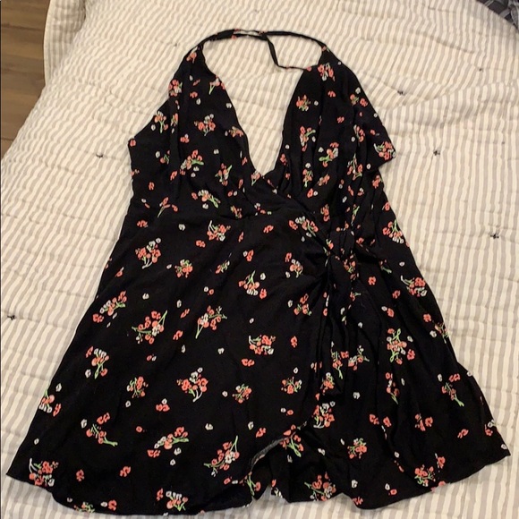 Free People Other - Free people NWOT black floral skort romper